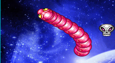 Le jeu en ligne space worm -- Cliquez pour voir l'image en entier
